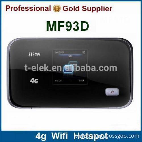 ZTE MF93D UMTS HSPA+ EDGE 100Mbps FDD 4g Lte mobile hotspot